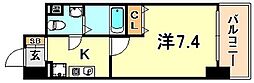 ベルトピア門口 1Kの間取図画像
