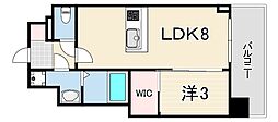 ワールドアイ神戸ハーバーランド3 1LDKの間取図画像