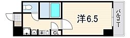 ロイヤルヒル神戸三ノ宮Part2 1Kの間取図画像