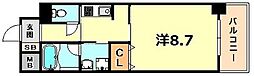 エル・セレーノ石屋川 1Kの間取図画像
