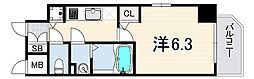 エスリードレジデンス神戸三宮 1Kの間取図画像