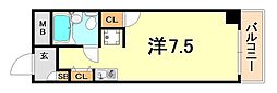 メゾン・ド・エミュウ ワンルームの間取図画像