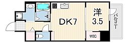 MAISHIN神戸三宮EAST 1DKの間取図画像