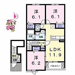 間取図画像 3LDK