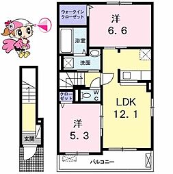 間取図画像 2LDK