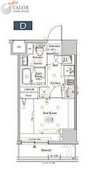 Log横浜鶴見 5階1Kの間取り