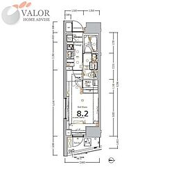 ＸＥＢＥＣ大鳥居ＡＳＹＬＣＯＵＲＴ 4階1Kの間取り