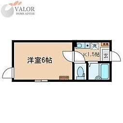 マーレ大森町 1階1Kの間取り