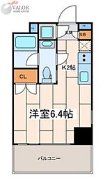 Premium Residence Kawasaki 3階1Kの間取り