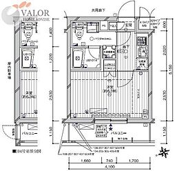 メインステージ南蒲田 1階1Kの間取り