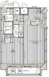 メインステージ大森北 1005 10階1LDKの間取り