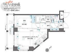 ＡＥＬＬ蒲田南 6階1LDKの間取り