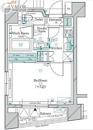 ガリシア大森East 4階1Kの間取り