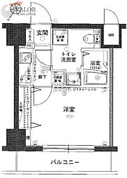 グリフィン横浜・戸部駅前 1Kの間取図画像