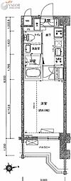 フォルティス大森 1Kの間取図画像