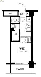 ハーモニーレジデンス武蔵小杉 1Kの間取図画像