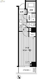 ルアン川崎 ワンルームの間取図画像