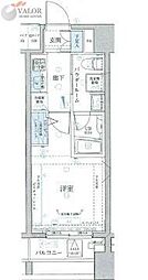 メインステージ平和島2 1Kの間取図画像
