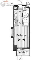 グランド・ガーラ横浜伊勢佐木町 1Kの間取図画像