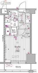 ガーラ・ステーション横濱関内 1Kの間取図画像