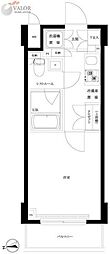 ルーブル川崎七番館 1Kの間取図画像