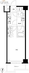 ルーブル川崎中丸子弐番館 1Kの間取図画像