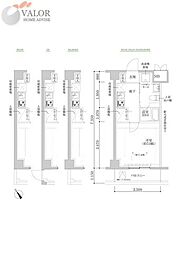 RELUXIA武蔵中原II 1Kの間取図画像