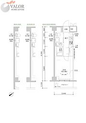 RELUXIA武蔵中原II 1Kの間取図画像