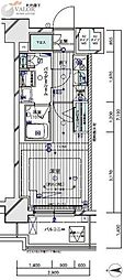 メインステージ川崎クロシア2 1Kの間取図画像
