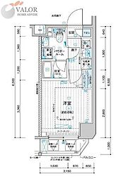 メインステージ川崎南幸町 1Kの間取図画像