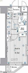 ガーラ・シティ川崎 1Kの間取図画像