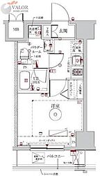 LUMEED横濱南 1Kの間取図画像