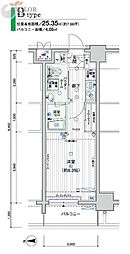 メインステージ横浜 1Kの間取図画像