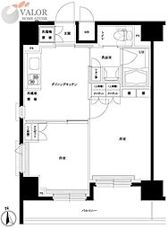 ルーブル羽田西 2DKの間取図画像