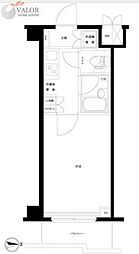 ルーブル蒲田六番館 1Kの間取図画像