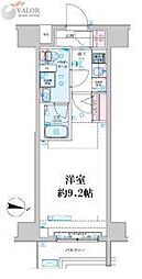 ジェノヴィア新子安 1Kの間取図画像