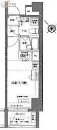 アイル川崎ステーションプラザIsle ワンルームの間取図画像