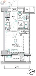 RELUXIA横浜弘明寺 1Kの間取図画像