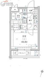 ベルシード横濱WEST4 1Kの間取図画像