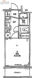 リクレイシア・コルテ川崎元木 1Kの間取図画像