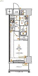 スパシエ東神奈川 1Kの間取図画像
