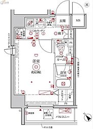 CRACIAYOKOHAMA-NORTH 1Kの間取図画像