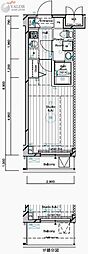 MAINSTAGE二子多摩川 1Kの間取図画像