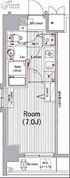 グランド・ガーラ新横浜South 1Kの間取図画像