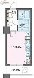 ドゥーエ横浜駅前 ワンルームの間取図画像