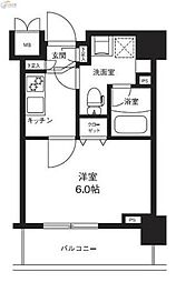 MAINSTAGE横濱ポートサイド 1Kの間取図画像
