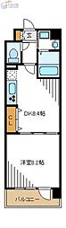 エルズ新横浜プリズムピラー 1DKの間取図画像