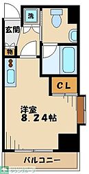 Ｃｏｎｄｅ相模原 9階ワンルームの間取り