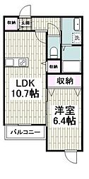 間取図画像 1LDK