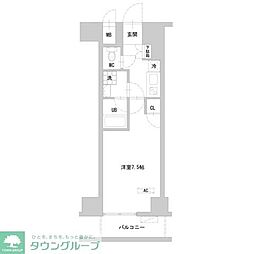 JR横浜線 町田駅 徒歩10分の賃貸アパート 15階1Kの間取り